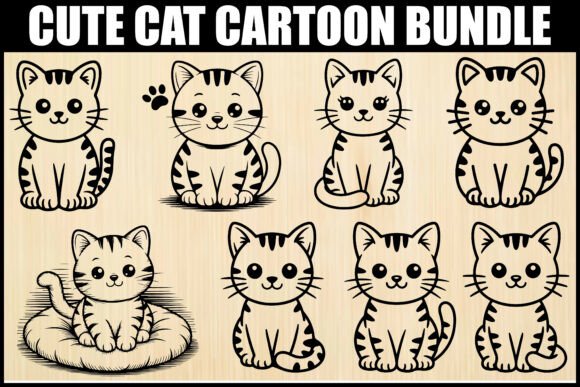 Adorable Cartoon Cat Clipart Bundle: A Designer's Guide