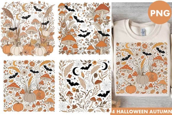 Boho Autumn Sublimation Design Bundle