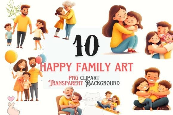 Celebrate Togetherness: A Guide to the Happy Family Clipart Set