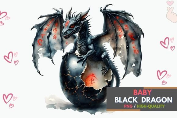 Unleash Enchantment: The Dark Mystic Dragon Hatching from Egg