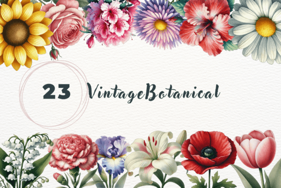 Vintage Botanical Clipart Set: Elevate Your Designs with Timeless Nature