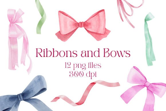 Watercolor Ribbons and Bows Set: Elevating Your Creative Projects