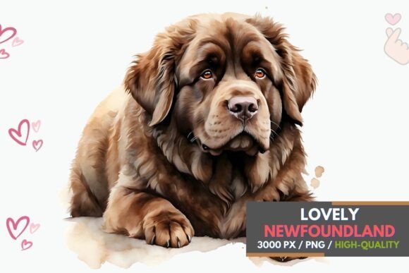 Whimsical Charm: Using Newfoundland Clipart in Design