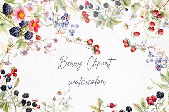 Wildflowers Watercolor Strawberry Png: A Touch of Whimsy for Your Designs